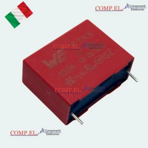 CONDENSATORE POLIPROPILEN MKP-X2 1uF 310Vac P. 22,5mm 40/105/56b 1M305V WURTH - Imagen 1 de 1