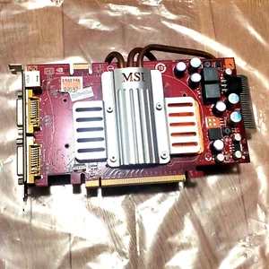 Tarjeta de video MSI NVIDIA GeForce 8600 GTS NX8600GTS-T2D256EZ 256 MB PCI-E doble DVI-I - Imagen 1 de 5