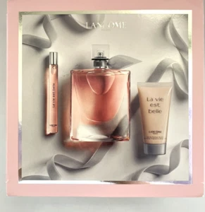 Lancome La Vie Est Belle 3pc Set Eau de Parfum 3.4 +0.34 oz+ Body Lotion 1.6 oz - Picture 1 of 6