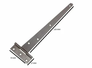 Gate shed door tee t hinge 10 inch 250mm BZP steel Qty. 50 pairs - Picture 1 of 1