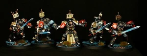 Grey Knights Terminator Squad Paladins painted Warhammer 40k Space Marines - Picture 1 of 2