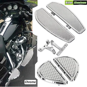Chrome Front Rear Floorboards Foot Pegs Mount Kit For Harley Touring Glide 93-23 - Picture 1 of 15