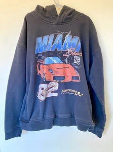 Abercrombie Fitch Hoodie Kids 13/14 Streetwear Car Miami Beach Sweatshirt Youth - Picture 1 of 5