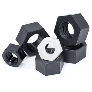 Nylon Hex Nuts Plastic Hexagon Full Nut M2 M2.5 M3 M4 M5 M6M8M10M12M14M16M18M20 - Picture 1 of 7
