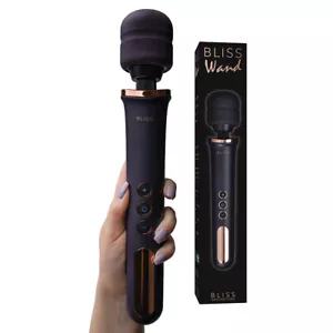 Bliss Wand Handheld Massager Vibrating Full Body Therapy 10 Mode Speed Cordless - Picture 1 of 2