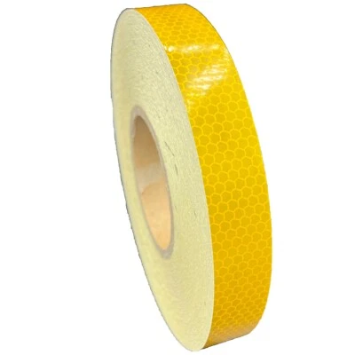 1" Yellow Reflective Tape ULG Ultra Flexible High Intensity Nikkalite Type 3 DOT