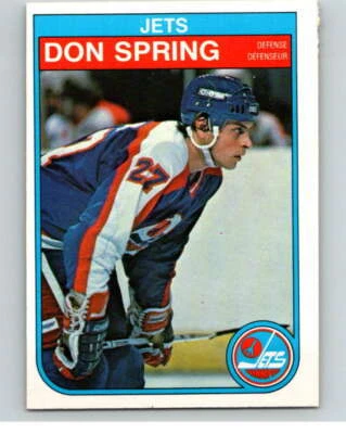 1982-83 O-Pee-Chee #392 Don Spring  Winnipeg Jets V59898 - Image 1 of 2