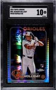 Jackson Holliday 2024 Topps Chrome Prism Refractor SGC 10 Orioles Rookie #88 - Bild 1 von 2