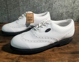 Nike Metal Spike-Golfschuhe Damengröße 7 Jugendliche Größe 5 weiß niedrig Schnürschuhe - Bild 1 von 9