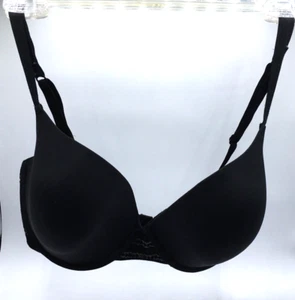 DKNY Donna Karen Womens Size 36DD Black Back Hook Lined Underwire Bra - Picture 1 of 8