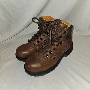 Timberland Pro Brown Steel Toe Work Boots Chukka Women’s Size 6 M - Picture 1 of 7