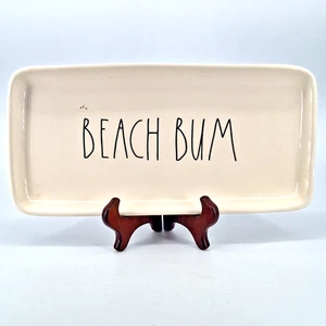 Rae Dunn Beach Bum Platter Dish Tray Serving Ceramic Coastal - Picture 1 of 7