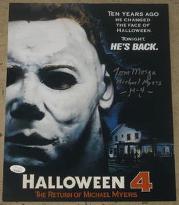 Tom Morga Autografo Firmato 11x14 Foto Certificato JSA Auto Michael Myers H-4 - Foto 1 di 4