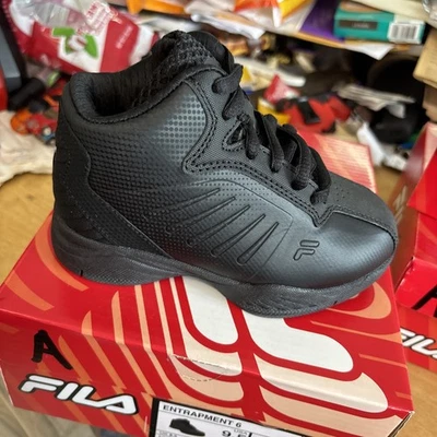 Fila Kids Entrapment 6 Solid Black Size 9.5 For(APS) - Image 1 of 4