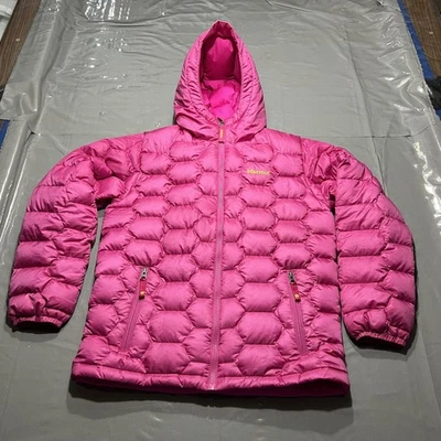 Chaqueta de Plumón Marmot Niñas XL Rosa Abrigo de Invierno con Capucha Puffer Exterior C97670 Foto 1 de 4