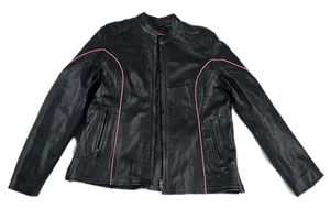 UNIK Premium Leather Woman’s Biking Jacket Size XL - Picture 1 of 15