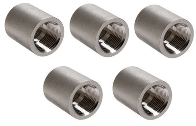 (Ships Fast 5-Pack) 1/4" NPT 316 Stainless Steel Pipe Coupling - Image 1 of 4