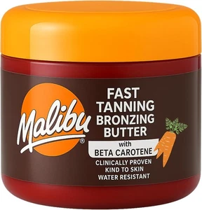 Malibu Sun Bronzing Fast Tanning Body Butter with Beta Carotene, Tropical Cocon - Picture 1 of 5