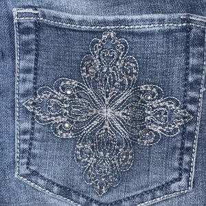 Pantalones de mezclilla Lee Platinum Label tiro medio pierna ajustada para mujer talla 4 medianos - Imagen 1 de 14