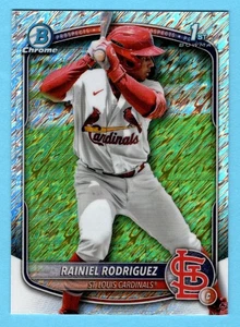 Rainiel Rodriguez 2025 Bowman Chrome 1st Year Shimmer Refractor SP Cardinals #2 - Picture 1 of 2