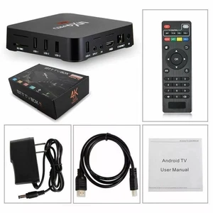 MXQ Pro 4K Ultra HD 64Bit Wifi Android 7.1 Quad Core Smart TV Box Media Player - Picture 1 of 4