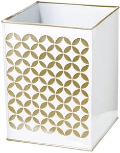 Diamond Lattice Small Bathroom Trash Can 1.45 Gal / 5.5L - Decorative Waste B... - Bild 1 von 6