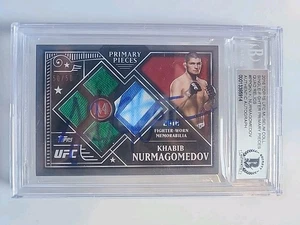 Khabib Nurmagomedov 2016 Topps Museum Quad Auto Signed Slabbed BAS Beckett 50/50 - Picture 1 of 2