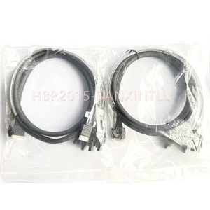2Pcs High Quality Internal SlimSAS SFF-8654 to 8x SATA Breakout Forward Cable 1M - Picture 1 of 6