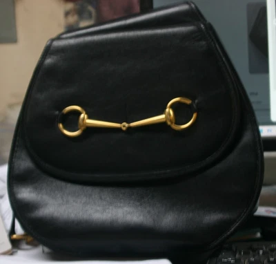 Bolso Bandolera GUCCI CUERO NEGRO HORSE BIT Un Hombro Foto 1 de 4