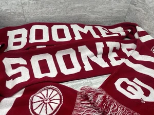 OU Schal Menge 4 Boomer Sooner 60" doppelseitig Winter Fußball Oklahoma - Bild 1 von 6