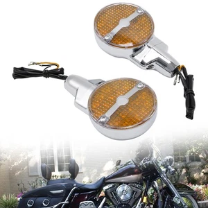 LED Turn Signals Light New Red Fit For Heritage Softail Classic FLSTC 2009 - Picture 1 of 13