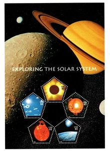 #3410 MNH, EXPLORING THE SOLAR SYSTEM SOUVENIR SHEET, $5.00 (2000) - Picture 1 of 2