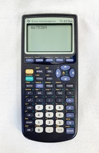 Texas Instruments TI-83 Plus graphischer Taschenrechner mit Deckel / getestet - Bild 1 von 3