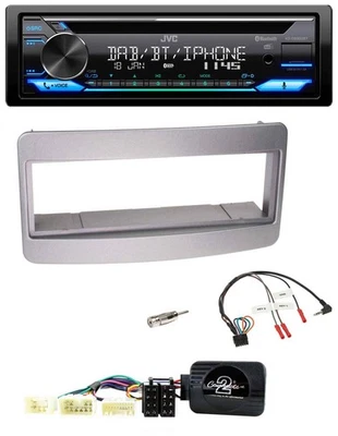 JVC Bluetooth Lenkrad USB DAB CD Autoradio für Toyota RAV 4 2001-2006 dunkelsilb - Bild 1 von 4