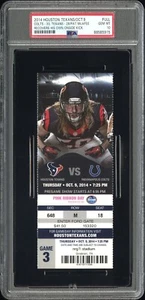 Colts Vs Texans 10-9-2014 Pat McAfee Surprise Onside Kick Full Ticket PSA 10 - Picture 1 of 2