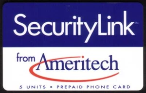 Tarjeta telefónica 5u SecurityLink From Ameritech Promo (en carpeta) - Imagen 1 de 1