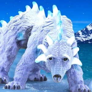 Arctic Dragon Safari Ltd Draco Juguete Fantasía Mítico Invierno Frozen North - Imagen 1 de 11