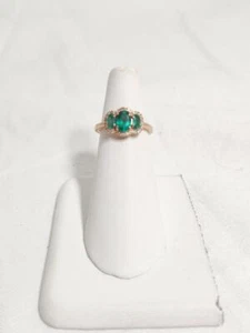 Pandora Three Stone Vintage Ring Rose Gold plated Size 6 US, L - L1/ (NJL024177) - Picture 1 of 4