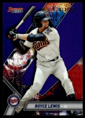 2019 BOWMAN BEST PURPLE /250 ROYCE LEWIS - Image 1 of 2