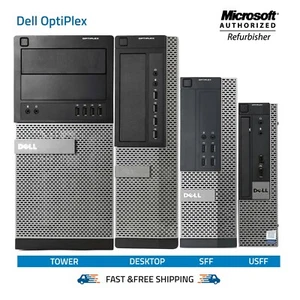 Dell Optiplex Desktop Computer PC Intel I5 3.2GHz 16GB 1TB SSD Windows 10 Wi-Fi - Picture 1 of 18