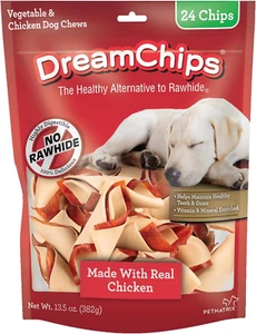 Dreambone Dreamchips Rawhide Free Dog Chews Made with Chicken and Vegetables - Picture 1 of 7