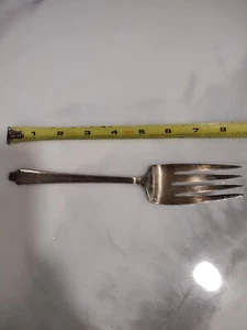 Vintage International Silver 1847 Rogers Bros Silver Plate Serving Meat Fork IS - Picture 1 of 4