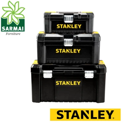 STANLEY Essential Cassetta porta attrezzi portautensili 12,5" 16" 19" con vano - Immagine 1 di 4