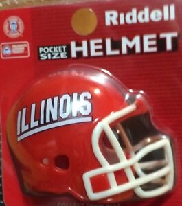 Illinois Fighting Illini Pocket Pro Helmet (2") - New Stock from June 2012