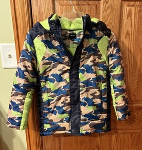 Twin Kids Multi Color Boys Fleece Lined Jacket Coat 145 / 11H - Picture 1 of 4