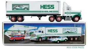 1992 Hess Holiday Truck, 18 Wheeler and Porsche Racer w/ Friction Motor + Lights - Picture 1 of 11