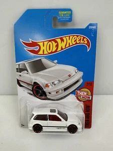Hot Wheels Then And Now ‘90 Honda Civic EF White  - Picture 1 of 3