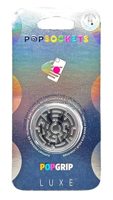 PopSockets Luxe Smiley Face With Real Maze PopSocket Pop Socket PopGrip - Image 1 of 2