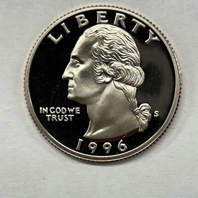 1996 S Washington Proof Clad Quarter from Proof Set - Image 1 of 2