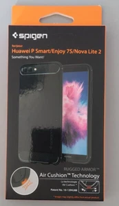 Spigen Cover Rugged Armor Compatibile con Huawei P Smart - Nero - Foto 1 di 4